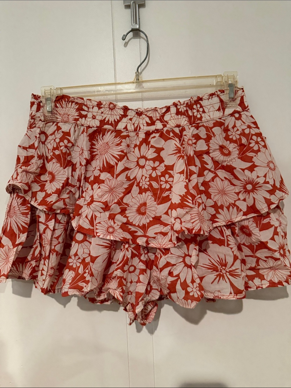 Floral Layered Ruffle Women's Skort